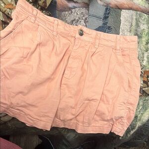 Coral color  Casual Shorts